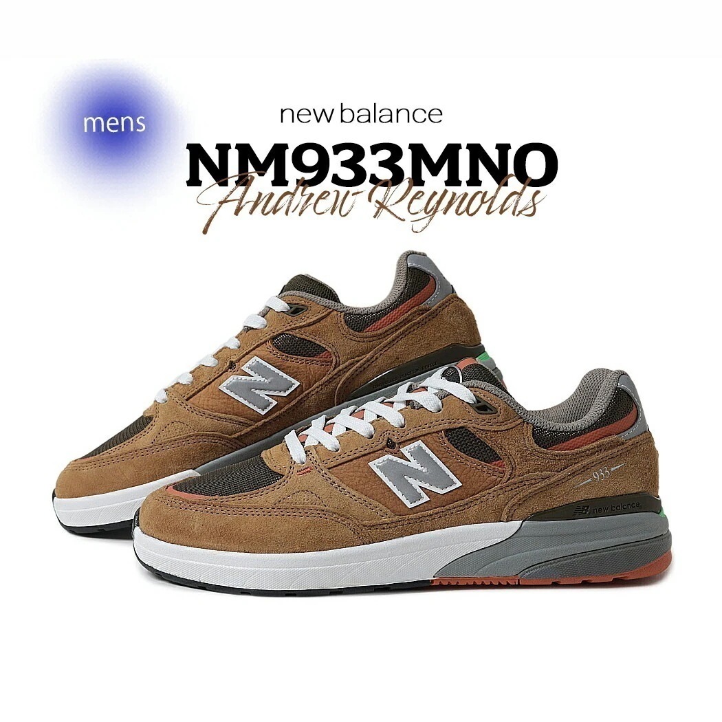 Andrew Reynolds × NEW BALANCE ニューバランス ヌメリック 933 スニーカー NUMERIC NM933MNO Wheat ( ベージュ コラボ カーキ SKATE スケ