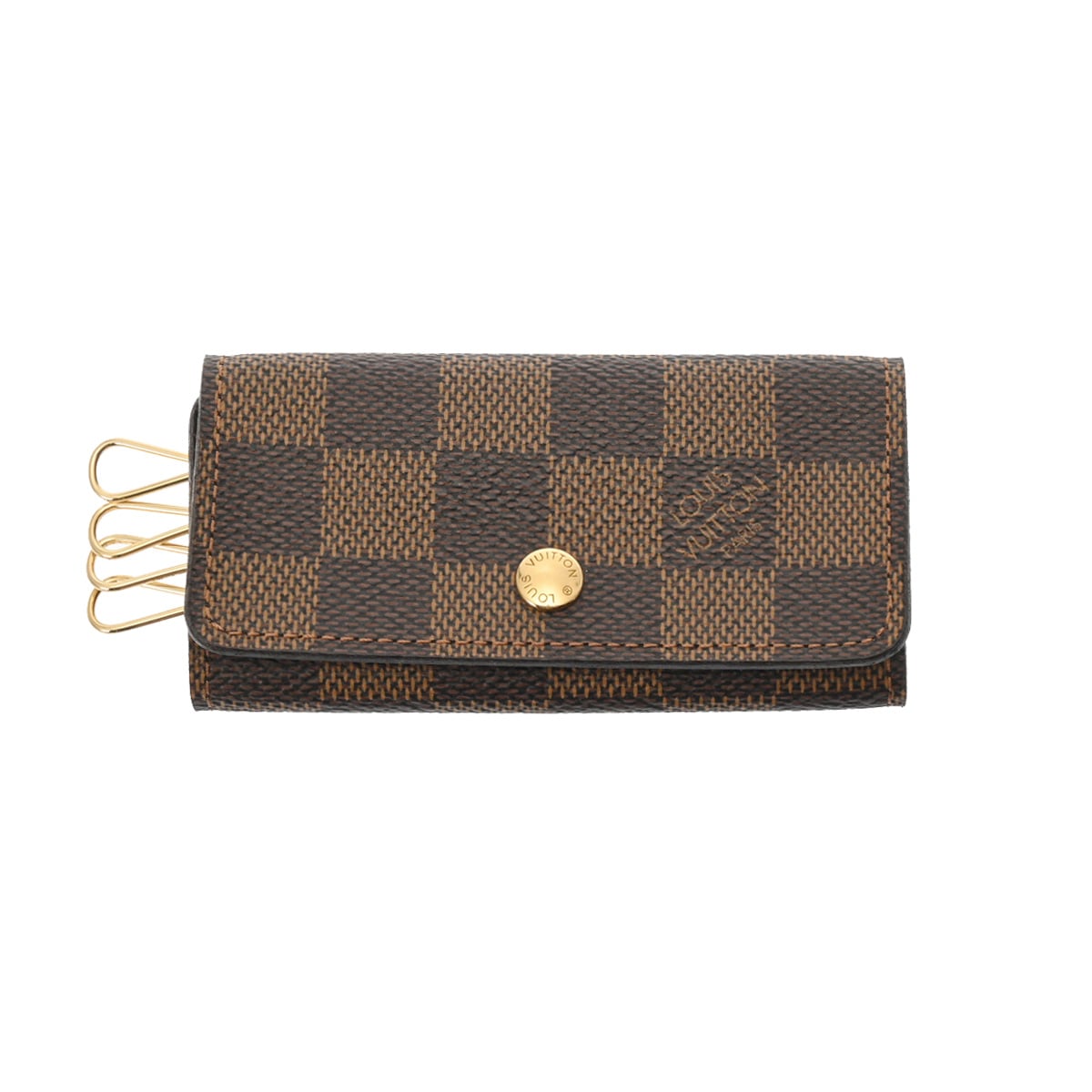 ダミエ ミュルティクレ4 旧型 ブラウン N62631 ユニセックス ダミエキャンバス キーケース Bランク 中古 銀蔵