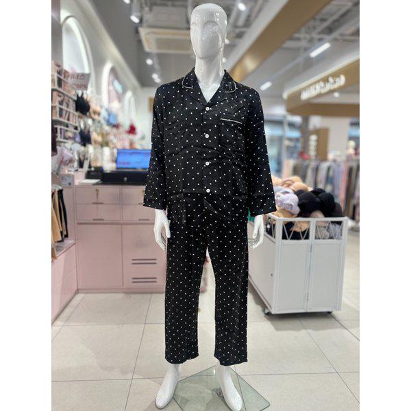 [驪州店]ソルブシルキードット男性パジャマ[SPAE102M] 4,754円