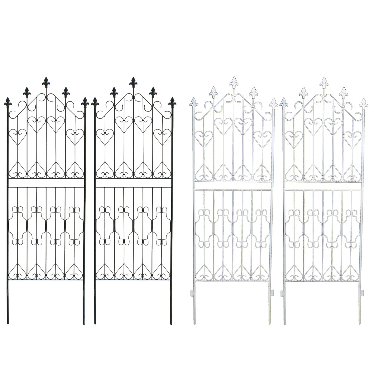 【2枚組】 アイアンフェンス150 ロータイプ ガーデンフェンス ガーデニング フェンス ガーデン ガーデニング 目隠し フェンス 境界 フェンス 柵 トレリス アンティーク 庭 花壇