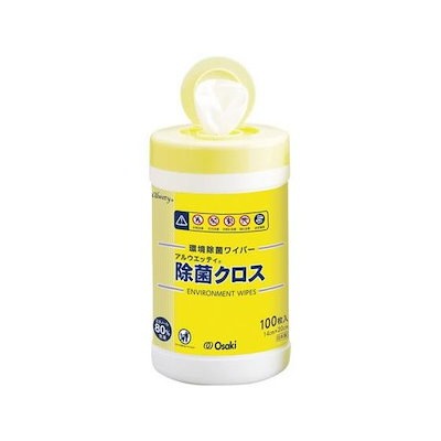 他サイト： アルウエッティ 除菌クロス 100枚入 オオサキメディカル 72161の商品画像