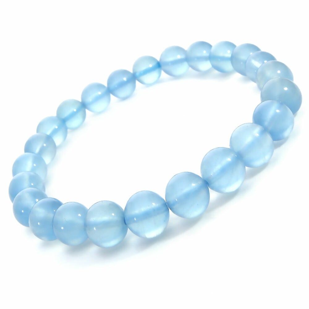 天然 アクアマリン ブレスレット 8mm パワーストーン ブレスレット メンズ レディース 天然石 数珠 アクセサリー メンズブレスレット レディースブレスレット パワーストーンブレスレット 天然石ブ