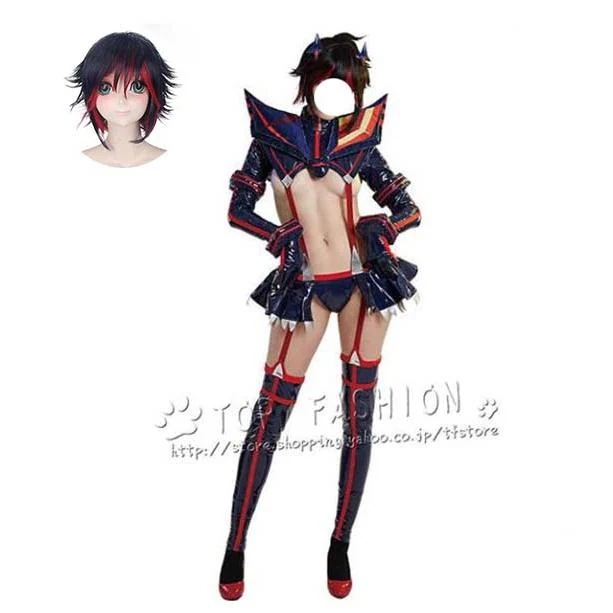 KILL la KILL キルラキル 戦闘服神衣鮮血 纏 流子（まとい りゅうこ) コスプレ衣装 ハロウィーン ハロウィン 学園祭 舞台服 文化祭 cosplay(ウィッグ 別売り)