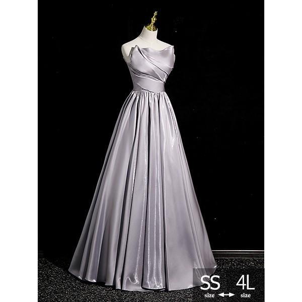 パーテイードレス ロング丈ドレス オフショルダー レディース 発表会 演奏会 二次会 20代 30代 40代 大人 結婚式 披露宴 フォーマルドレス グレー