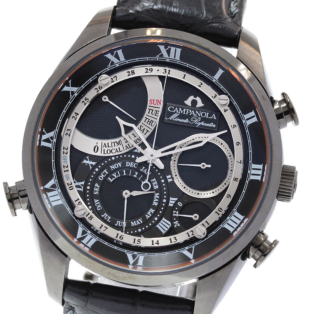 シチズン CITIZEN AH7064-01E カンパノラ ミニッツリピーター クォーツ メンズ _834839【中古】