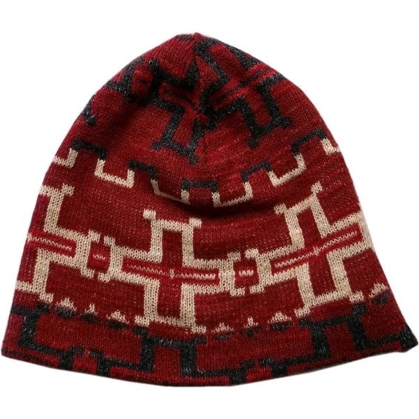 LA直輸入 デニム＆サプライ メンズ コットン ニットキャップ ニット帽 ネイティブ レッド cotton knit cap ラルフ 048