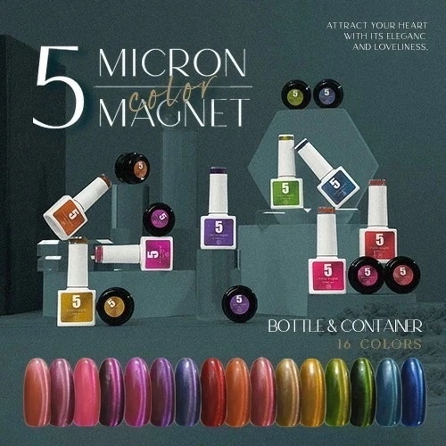 【全色セット（ボトル）】 5ミクロンcoloor ver.ボトルタイプ 5ミクロン 超微粒カラーmagnetパウダー magnetネイル 5micron カラージェル ジェルネイル