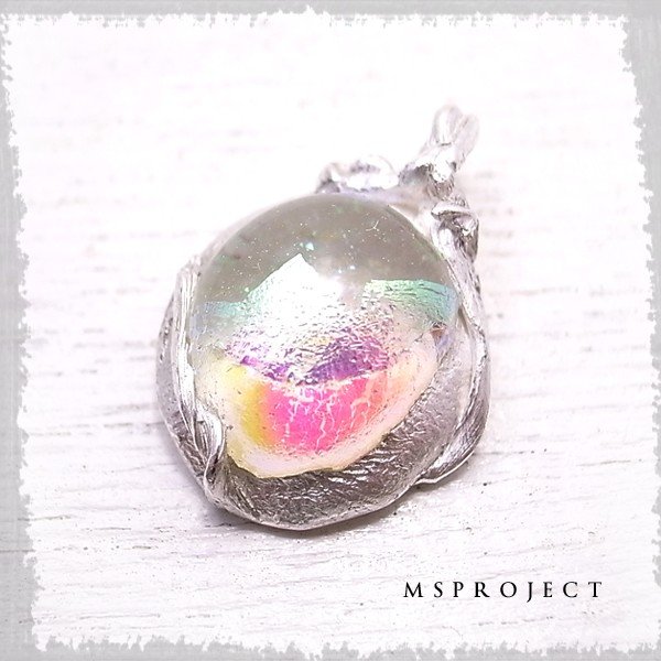 シルバー1000　チタンガラスペンダント NASA エムエスプロジェクト MS project 鬼束信