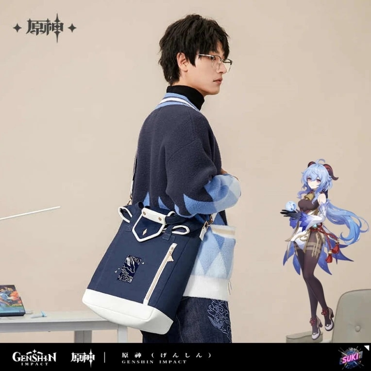 【プロ品質を極める!】原神 / 甘雨 / インプレッションシリーズ クロスボディバッグ /リュックサック Genshin Impact Ganyu げんしん コスプレ アニメグッズ 痛バッグ 2