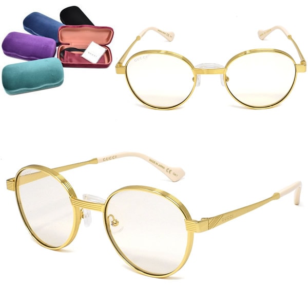 サングラス GG0872S-001 メンズ レディース ユニセックス ゴールド イエロー