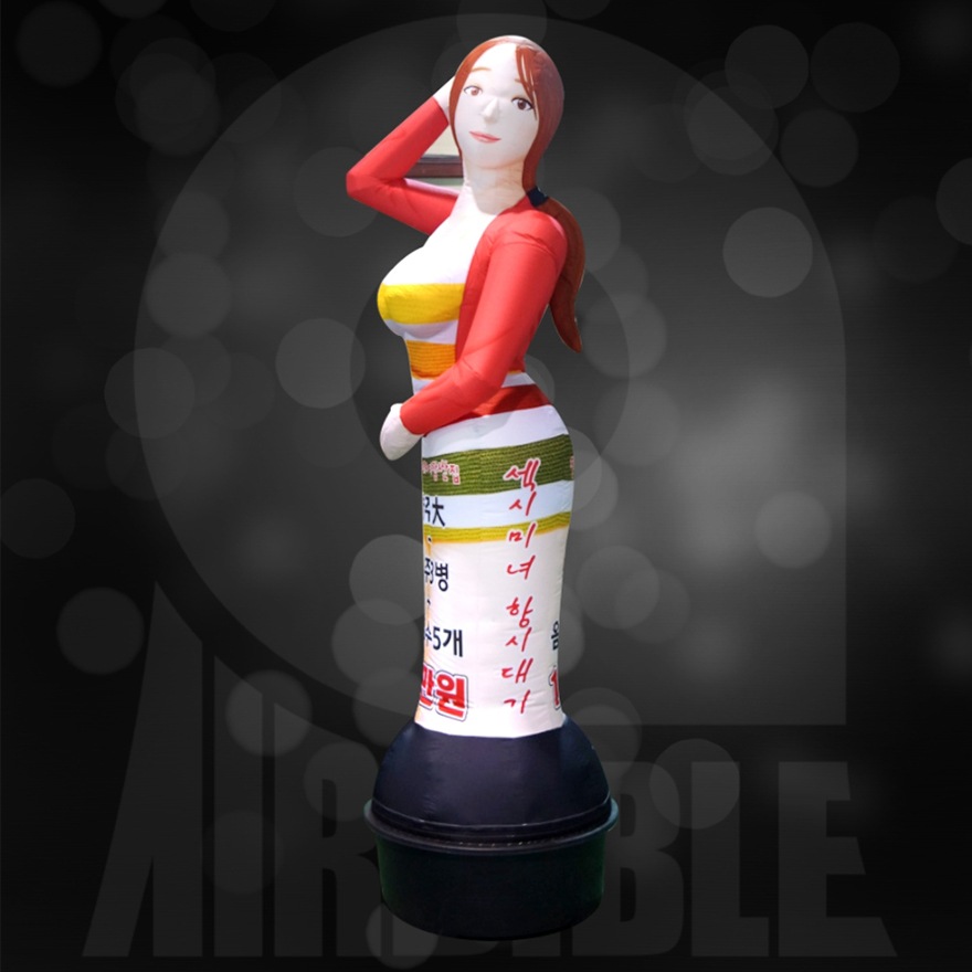 [セクシー美女] エアー看板 目立つ看板 立体看板 広報看板 店舗看板 宣伝効果 大型看板