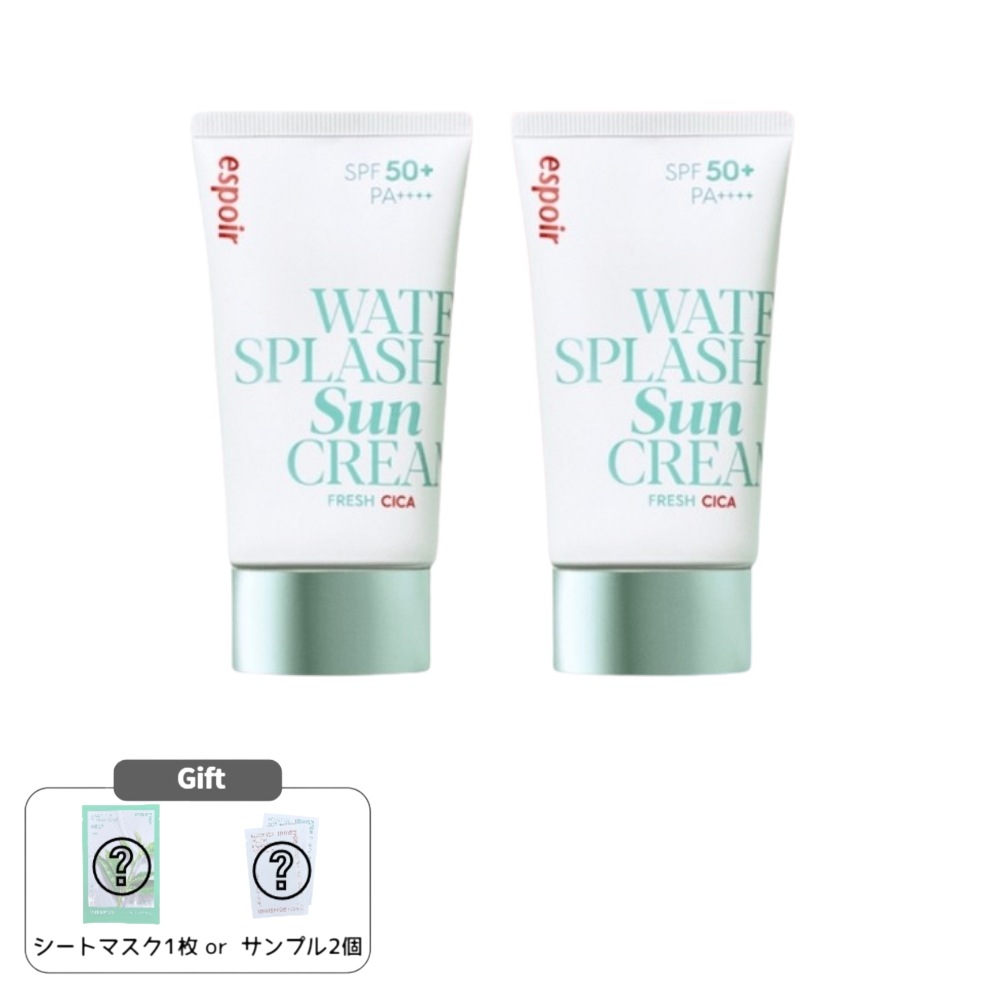 ウォーター スプラッシュ 日焼け止め シカ 60ml + 60ml SPF50 + PA++++