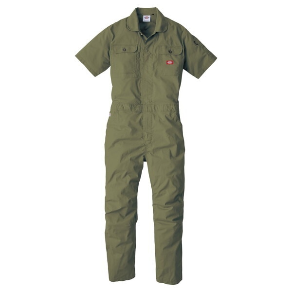 D749 シダー 5L ストレッチCVC半袖ツナギ