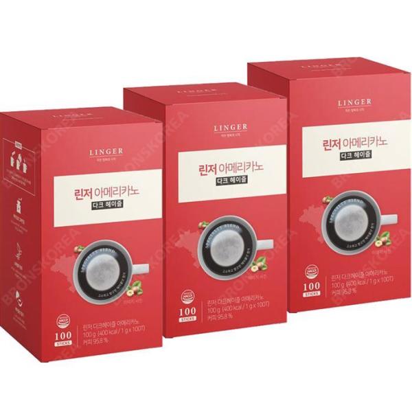 リンジャー ダーク ヘーゼルナッツ アメリカーノ 100TX 3個 使い捨て コーヒースティック