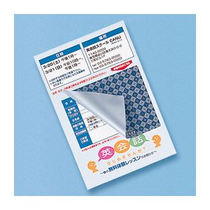 (まとめ)サンワサプライ 貼り直しができる目隠しシール(2面付) JP-HKSEC11(×5セット)