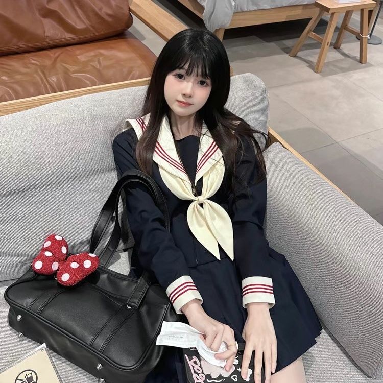 韓国制服スーツ 制服 スカートスーツ 【大好评】セットJK制服 セーラー服 セット学生服 スーツ ベーシックjk制服 上下セット