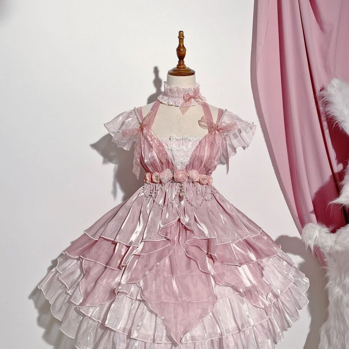 和服コスチュームコスチューム結婚式ロリータドレスゴージャスエレガントjskドレスリトルフラワー妖精コスプレ衣装