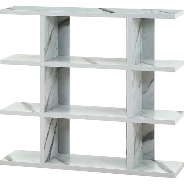 不二貿易 59279 FUGA オープンシェルフ4段 幅広 大理石 メーカー直送