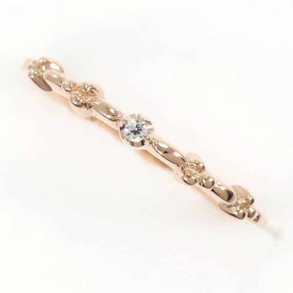 4℃ K10PG リング 指輪 9.5号 ジルコニア 総重量約1.4g ジュエリー 中古