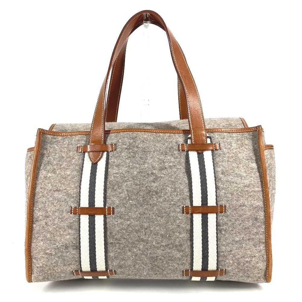 トートバッグ カメイル ショルダーバッグ カバン 肩掛け フェルト グレー