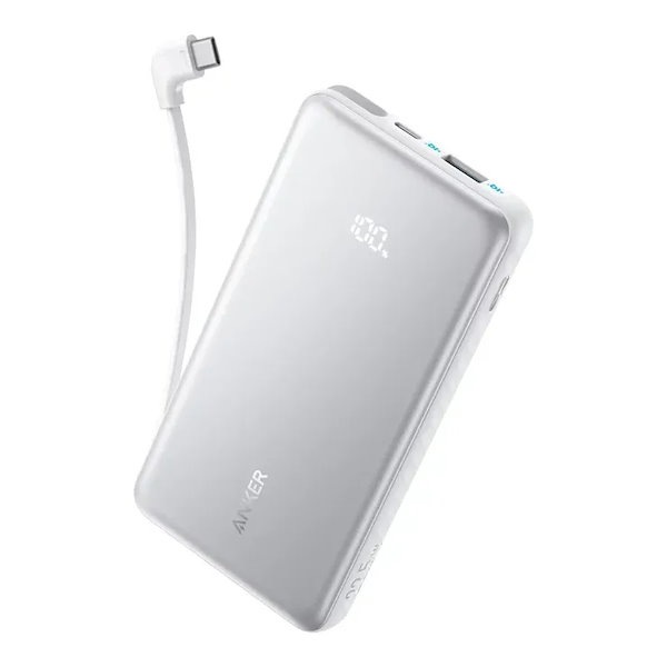Anker（アンカー） Zolo Power Bank (10000mAh, 22.5W, Built-In USB-Cケーブル)A110DN21