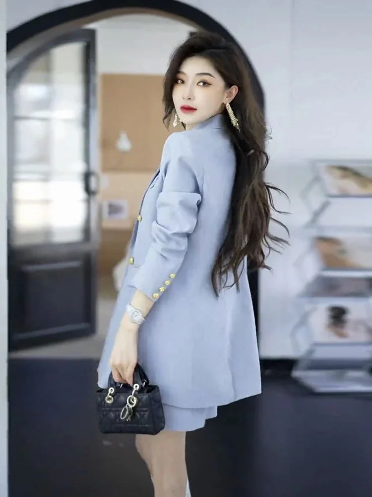 スーツ2025作スーツスカートトップスコート2着＋キャミソールスカート