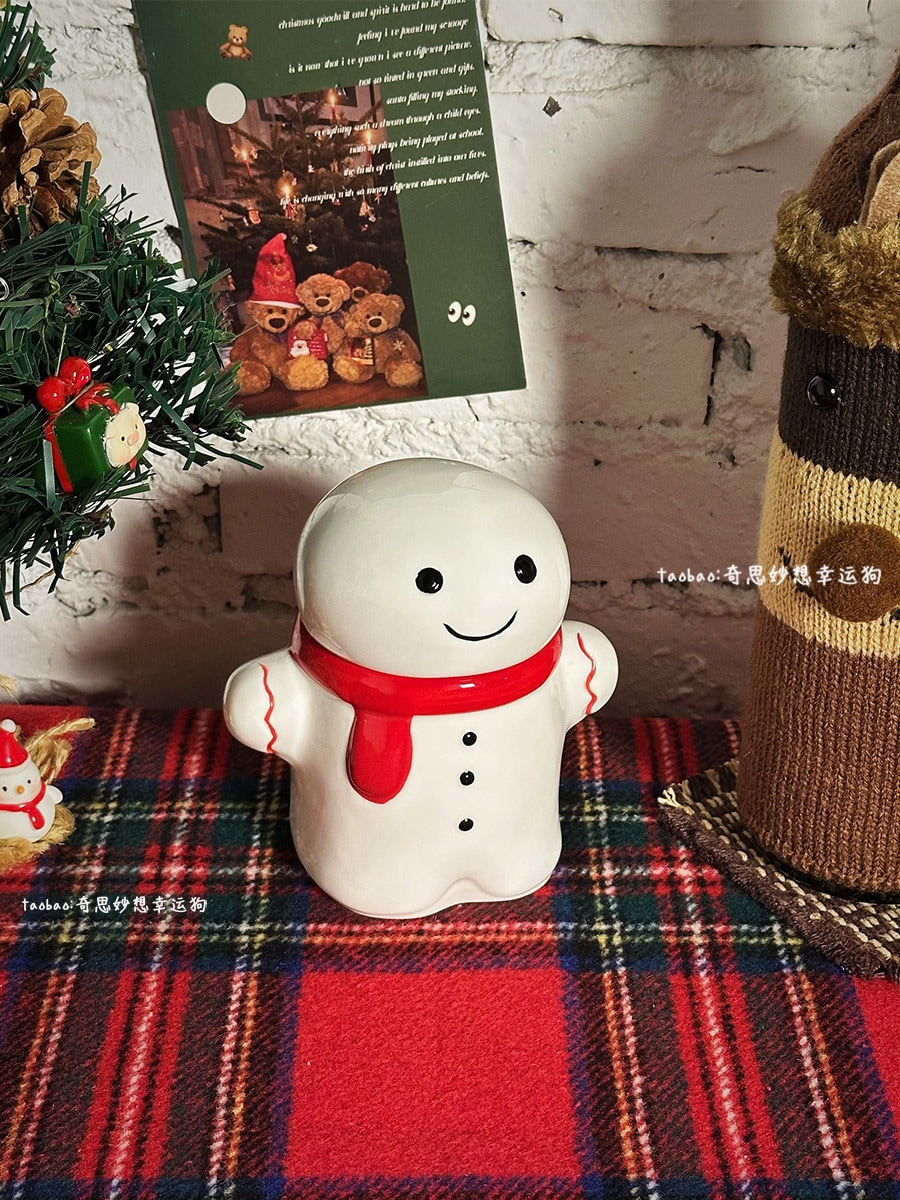 クリスマスプレゼント 雪だるま柄セラミックマグカップ 可愛くて実用的なドリンクカップ 女の子への誕生日プレゼント