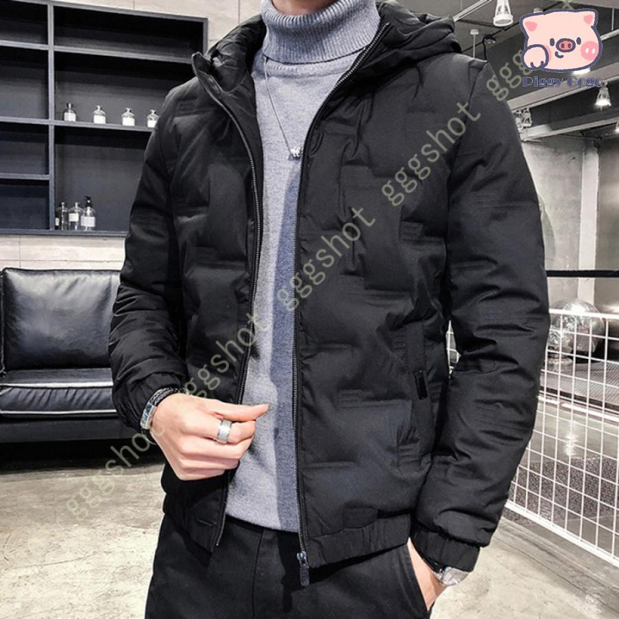 冬の特恵ウルトラ ライトダウン フード付き ジャケット メンズ アウター コート 中綿 コンパクト ダウンジャケット 上着 ダウンコート シンプル 無地 黒 軽量 撥水