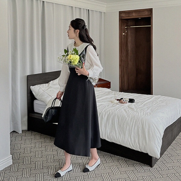 グルーム フレアロングワンピース(44~88)_ビッグサイズ