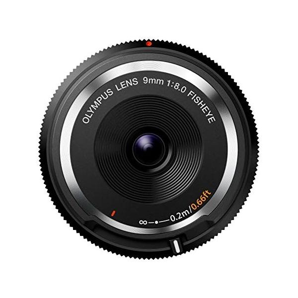 【中古】OLYMPUS ミラーレス一眼 9mm f8 フィッシュアイ ボディキャップレンズ ブラック BCL-0980 BLK