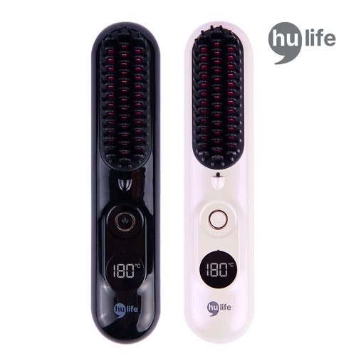 [韓国国民アイテム] ヒューライフ ブラシ シャロン 無線充電式ヘアアイロン 根元ボリューム ストレート 男性 女性 ヘアスタイリング ミニサイズ