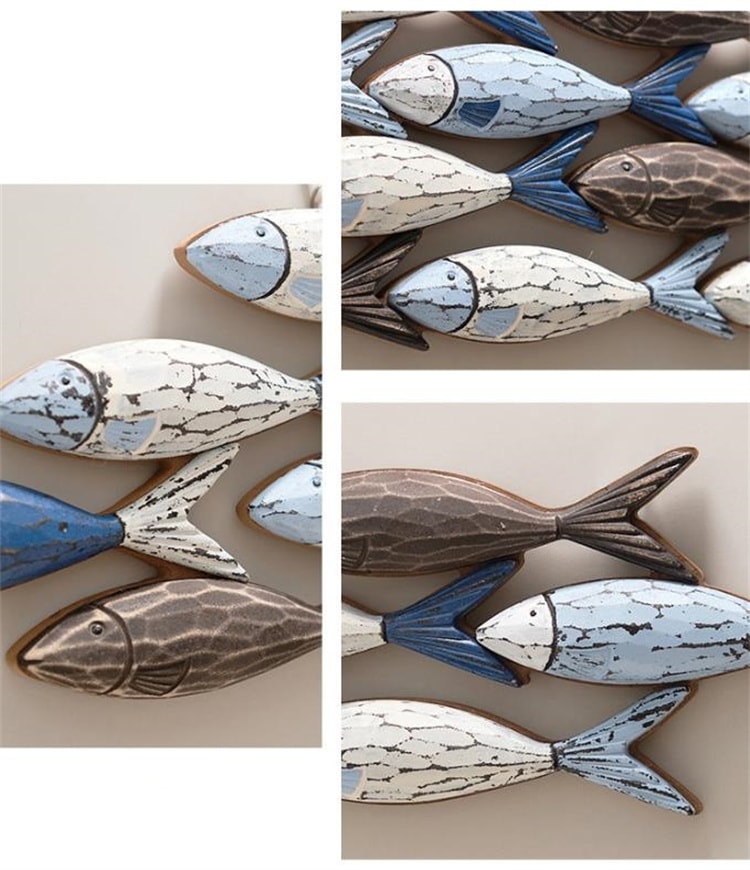 INSスタイル 立体魚群 壁面飾りアクセサリー 壁飾り 手作り魚壁飾り 海洋飾り 大人気