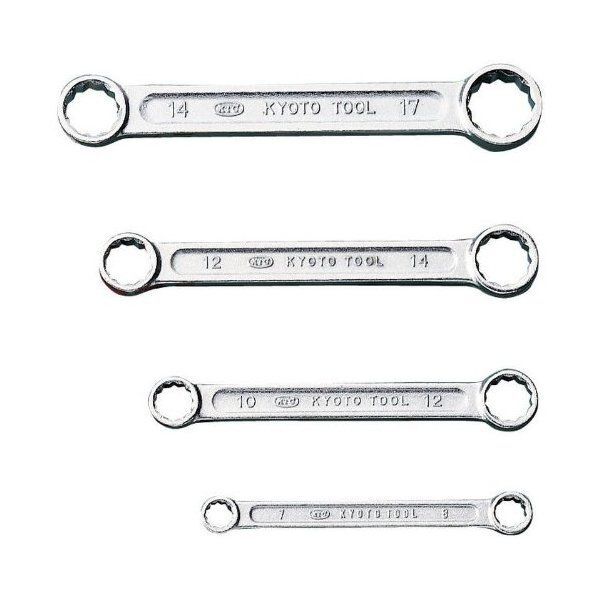 M1004 ストレートショートめがねレンチセット 4本組 メーカー直送