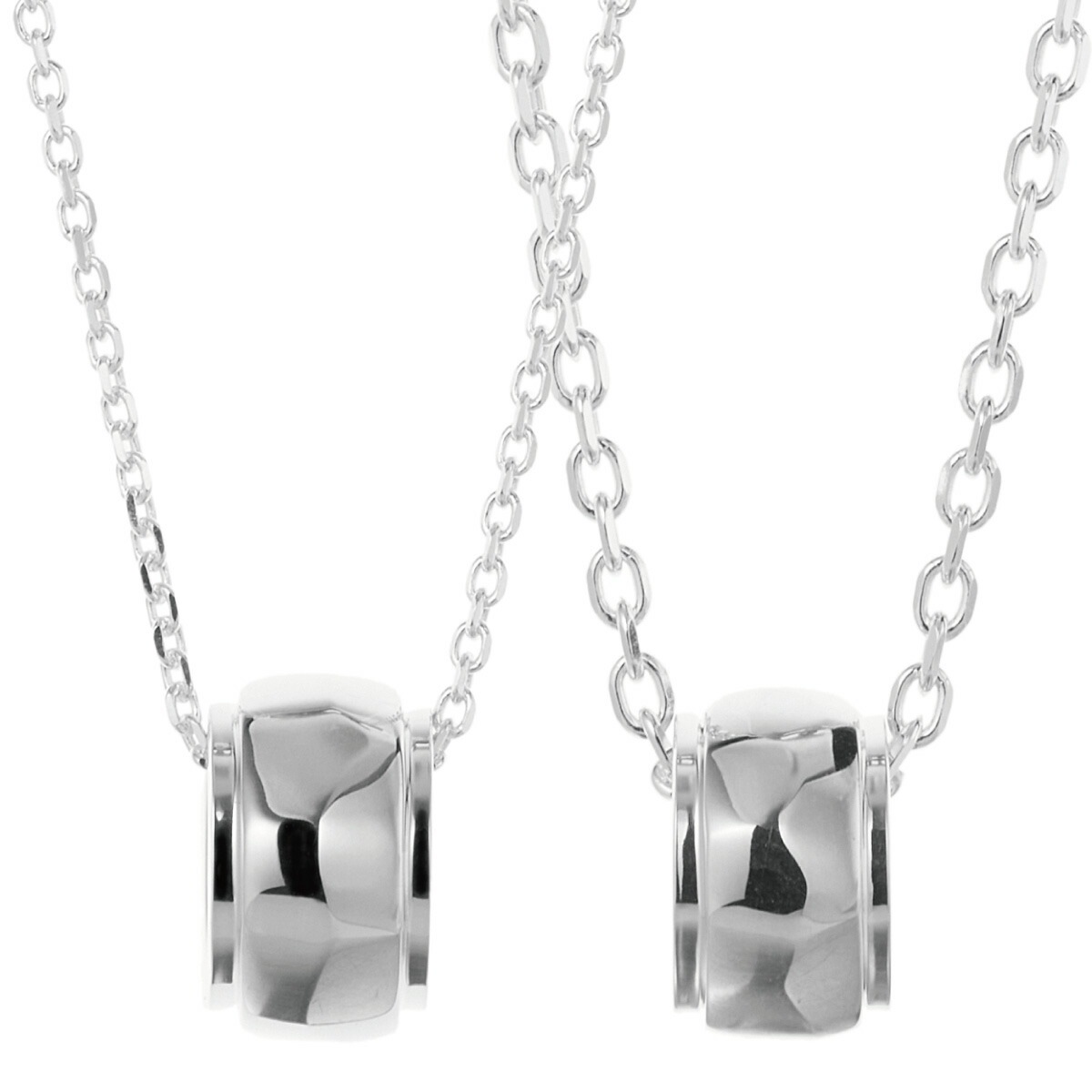 ネックレス レディース メンズ シルバー925 リング 幅広 ワイド シンプル ツヤ 艶 上品