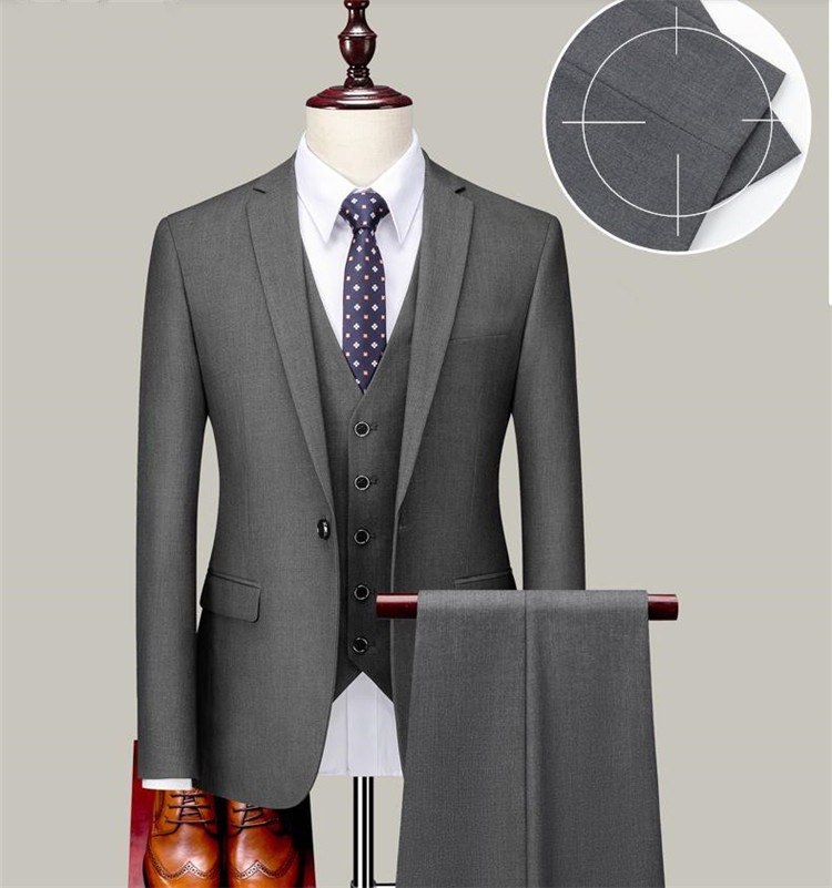 韓国ファッション 3点セット ベストマンスーツ 結婚 ドレス メンズ スーツ フォーマル プロウェア