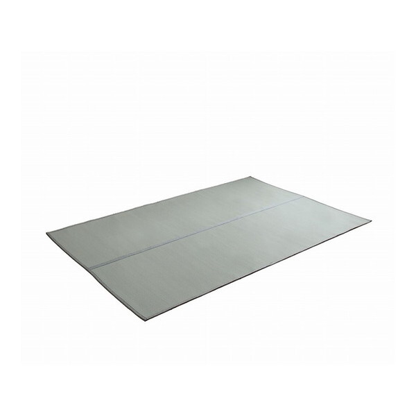 1090740131102 洗える ござ 日本製 国産 カーペット リバーシブル 丈夫 除菌スプレー対応 敷詰 ラグ 敷物 ペット グレー 江戸間4.5畳(約261×261cm) メーカー直送