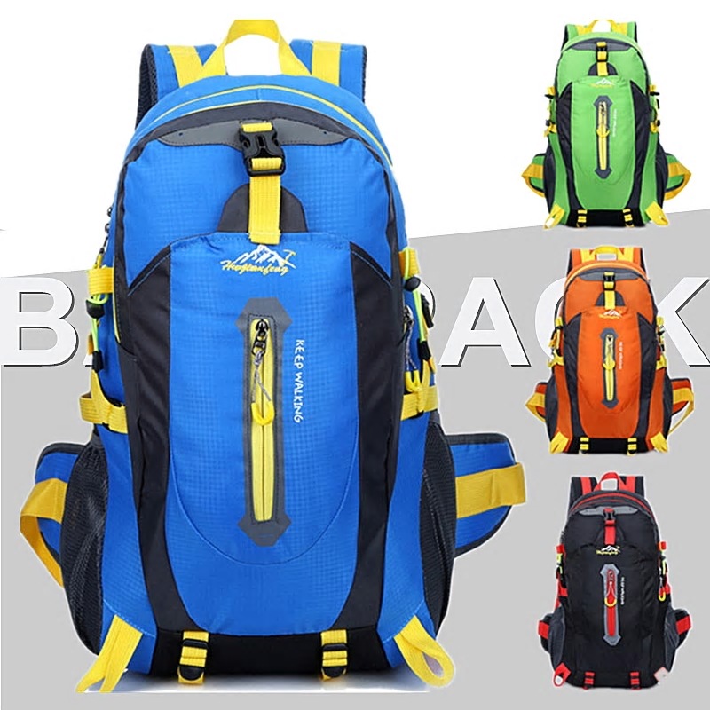 40L男性女性山のキャンプバックパック防水ハイキングトレッキング登山リュックサック旅行パック屋外スポーツバッグ