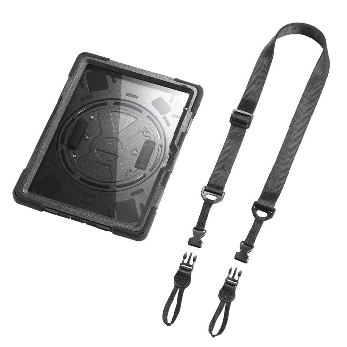 前面保護フィルター付耐衝撃ケース ブラック PDA-IPAD1920BK