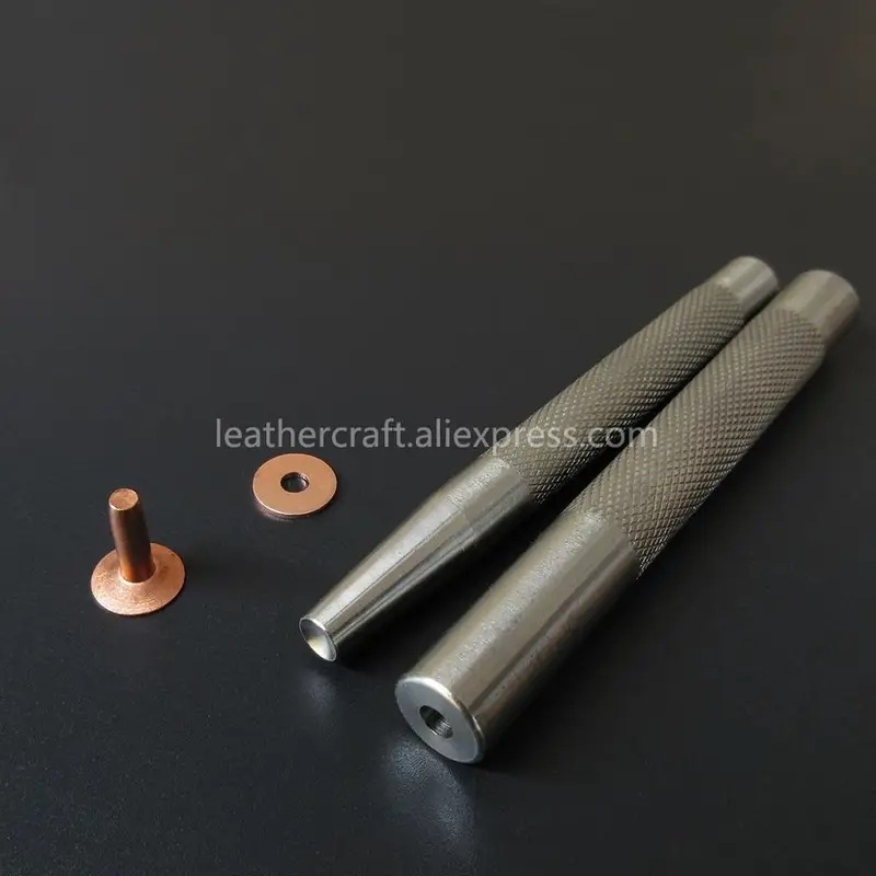 銅リベットとバリ,クラフトツール,ステンレス鋼ファスナー,1セット
