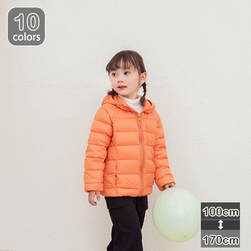 ダウンジャケット キッズ キッズダウンジャケット ダウン ダウンコート 防寒 保温 ベーシック 80%ダウン 子ども服 女の子 男の子 ガールズ ボーイズ 子供 帽子付き フード付き 防風 軽い 暖か