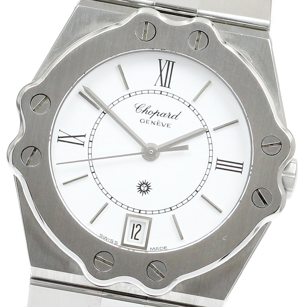 ショパール Chopard 8025 サンモリッツ デイト クォーツ メンズ 美品 _905639【中古】