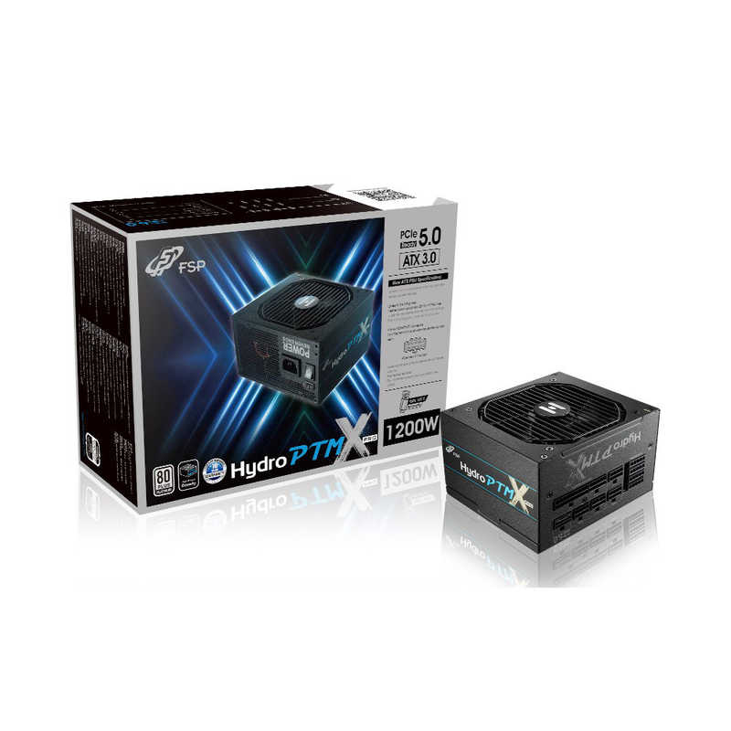 FSP　PC電源 Hydro PTM X PRO ATX3.0(PCIe5.0) 1200W［1200W /ATX /Platinum］ ブラック　HPT3-1200M.GEN5