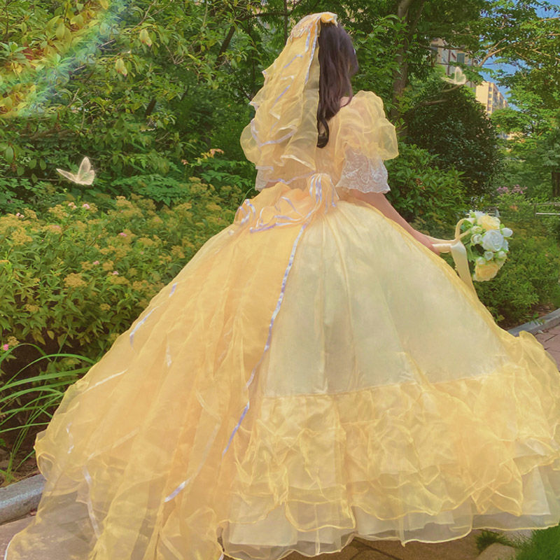 2024デイドリーム ささやきエッグロール Lサイズ フラワー ウェディング ロリータ ロリータ Lo ガール ゴージャス