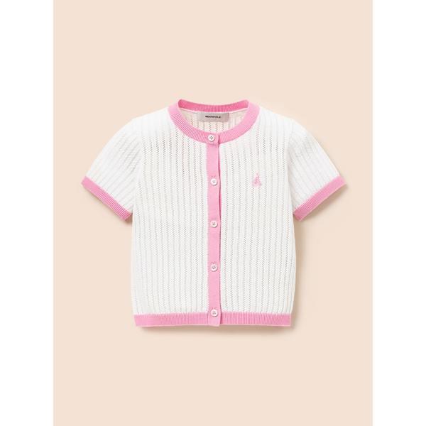 [BEANPOLE KIDS] 女児クロシェカーディガン アイボリー (BI545AG030)