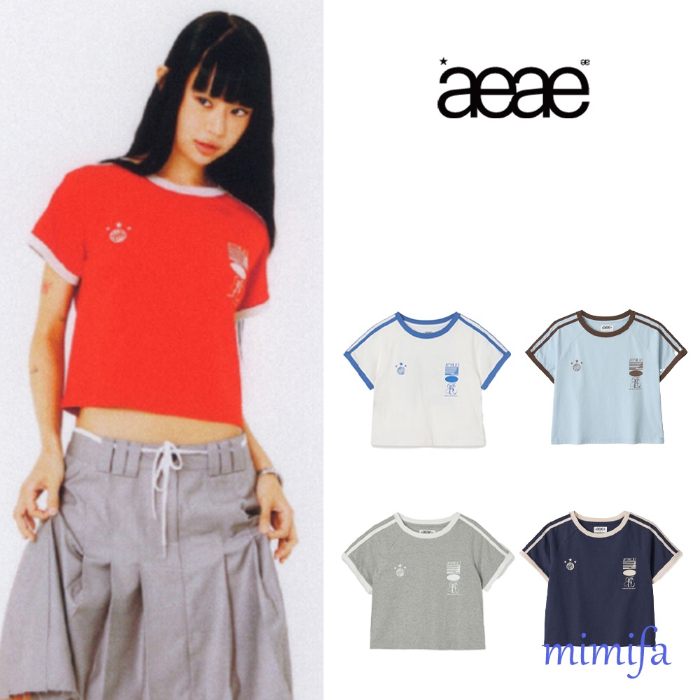 アスリートストライプ ハーフTシャツ バイオウォッシュ・スポーツグラフィック