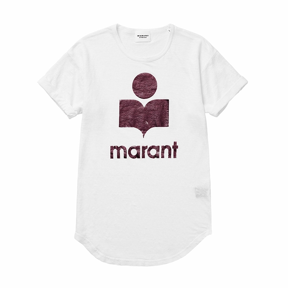 イザベルマラン コルディ リネン レディース 半袖Tシャツ TS0004FA A1N10E WHPM