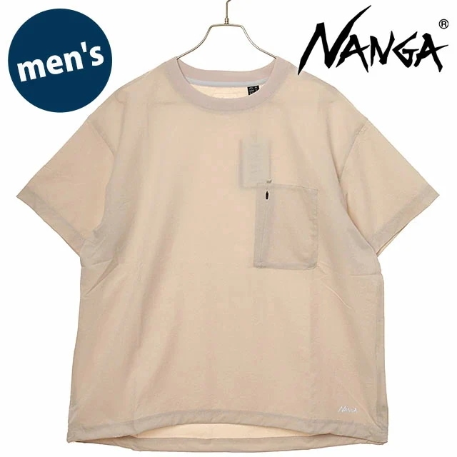 メール便 メンズ ドットエア コンフィーTシャツ [N2500-1J300A] 半袖 ポケットTシャツ アウトドア ベージュ S.BEG 正規取扱店
