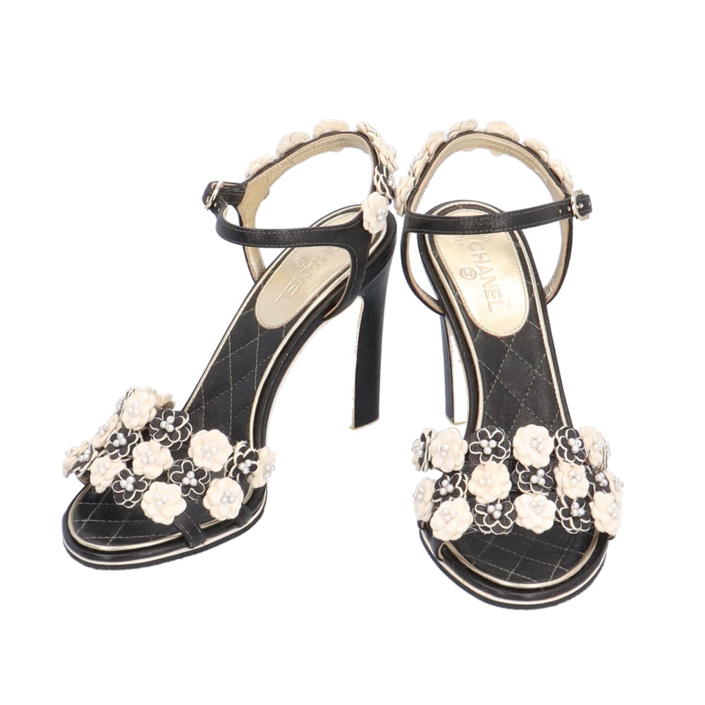 シャネル サンダル レザー CHANEL 中古