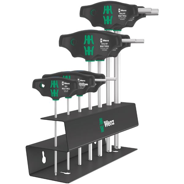 WERA ヴェラ 7本組 T型 HEX レンチセット メタルラック付き 023453 工具 ツール DIY 作業工具 道具