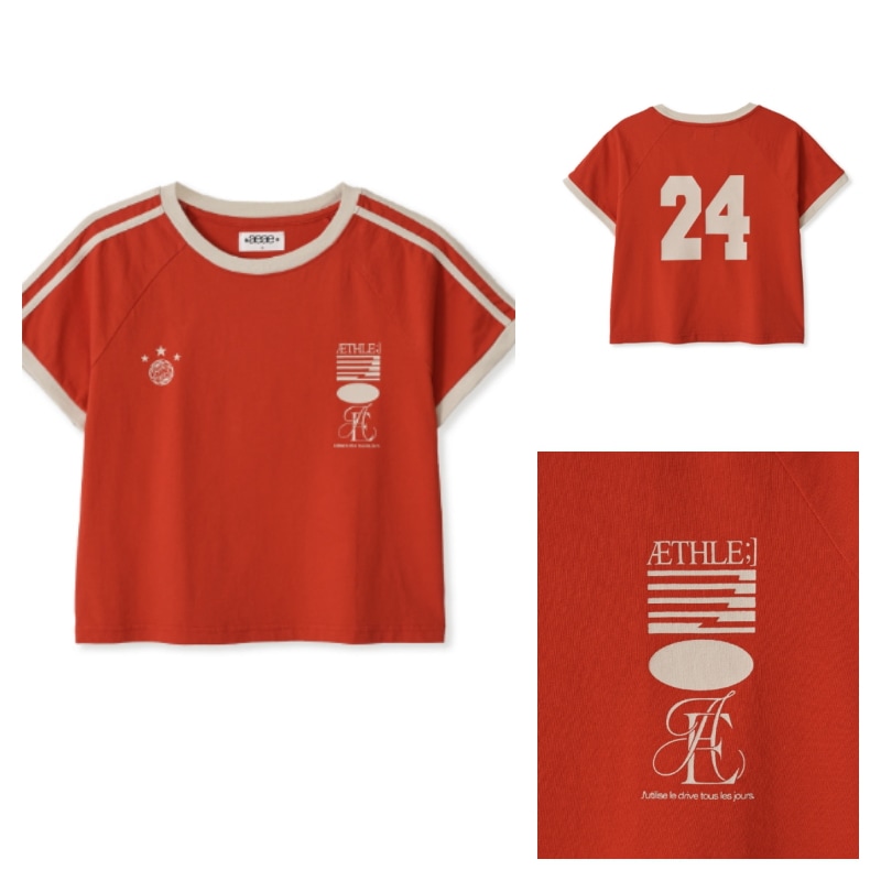 LOW CLASSIC】 ORGANIC SILKET SCOOP NECK T-SHIRT : 2COLORS T